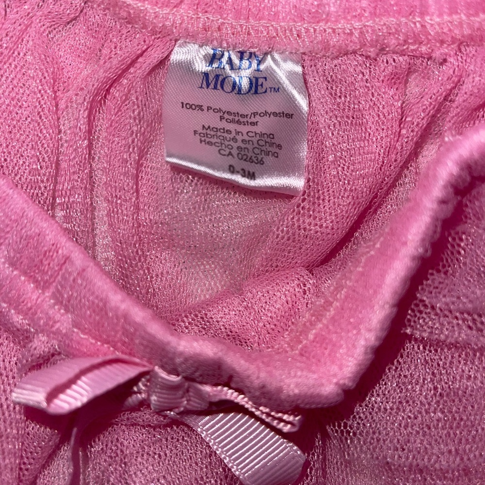 Charming Pink Tulle Tutu for Infant - Picture 3 of 3